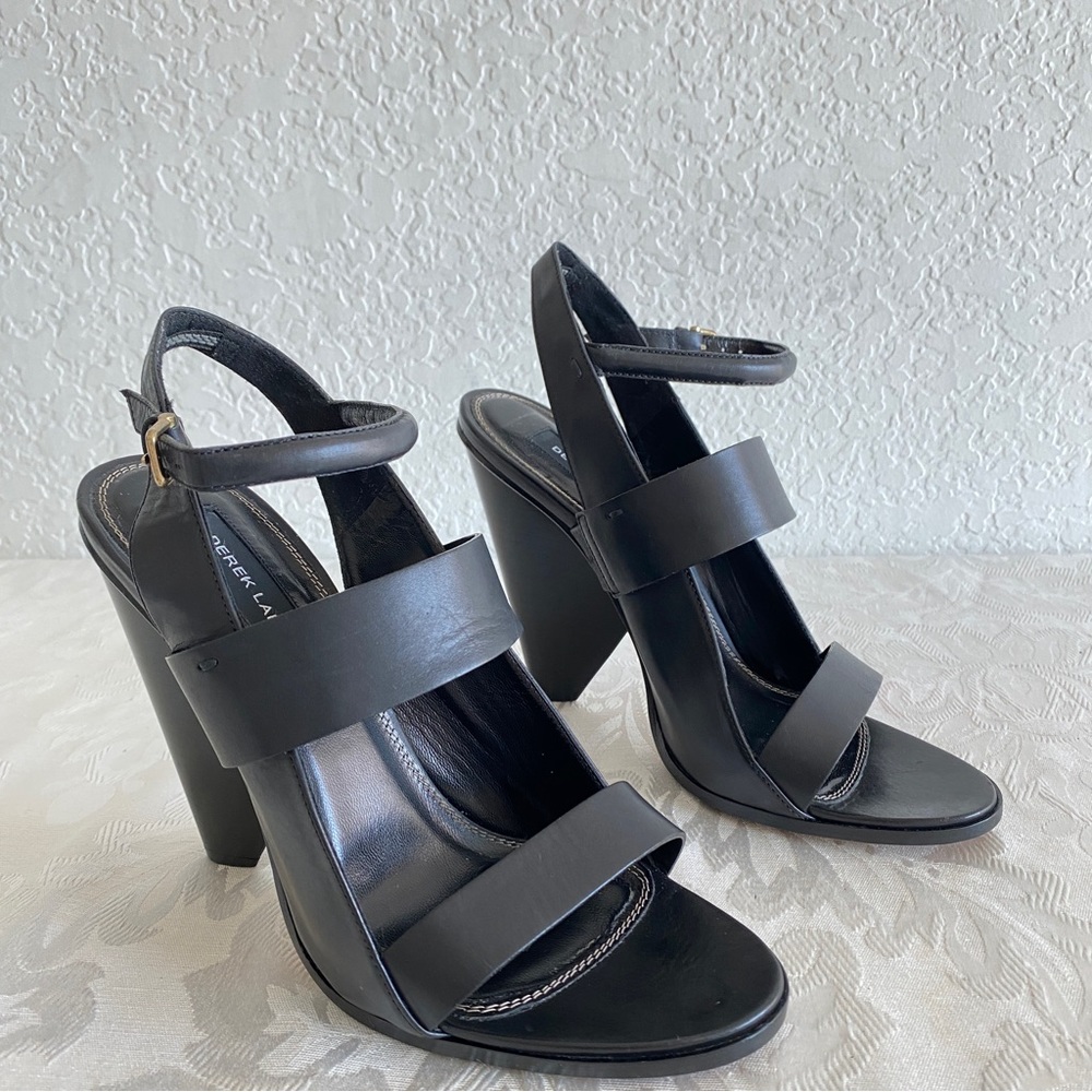 Derek Lam black leather sandals